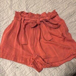 Women's Coral Tie-Waist Shorts